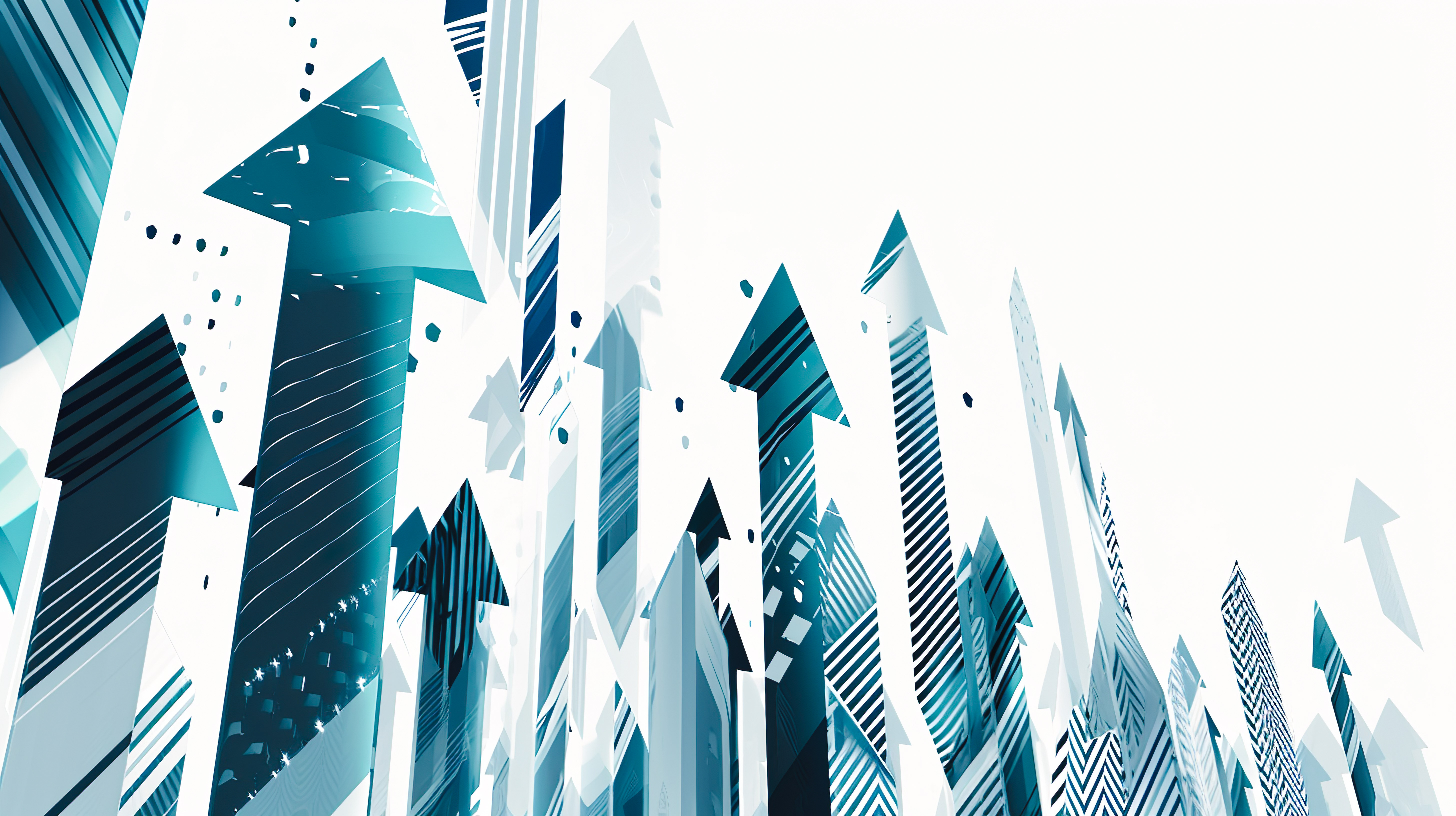 成長を表現した矢印のイラスト背景